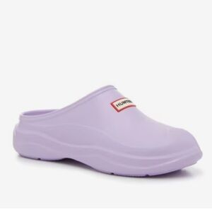 Hunter Lavender Slides 8 Slip On Boots